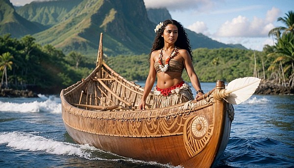 девушка в лодке