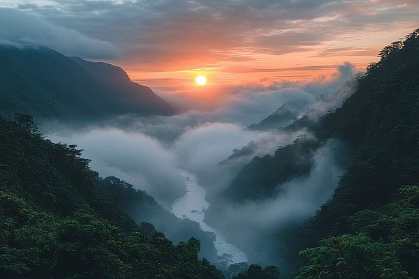 Рассвет в горах