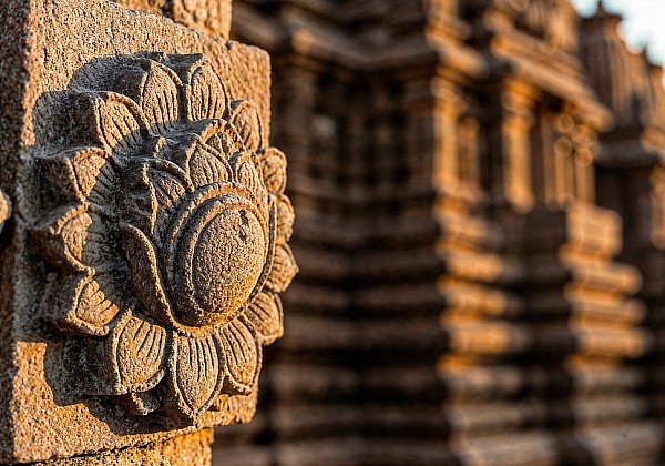 рельефный цветок